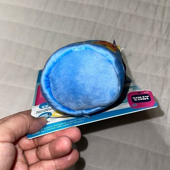 BARK Plush Uncle Stan’s Pretzel & Bucket Squeaky Dog Toy - Picture 8 of 13